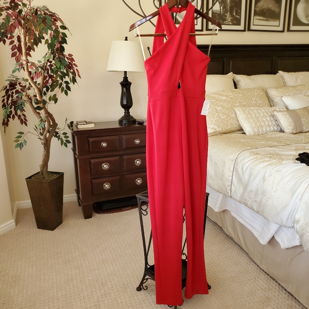 3/$15 New Charlotte Russe Sexy Red Jumpsuit